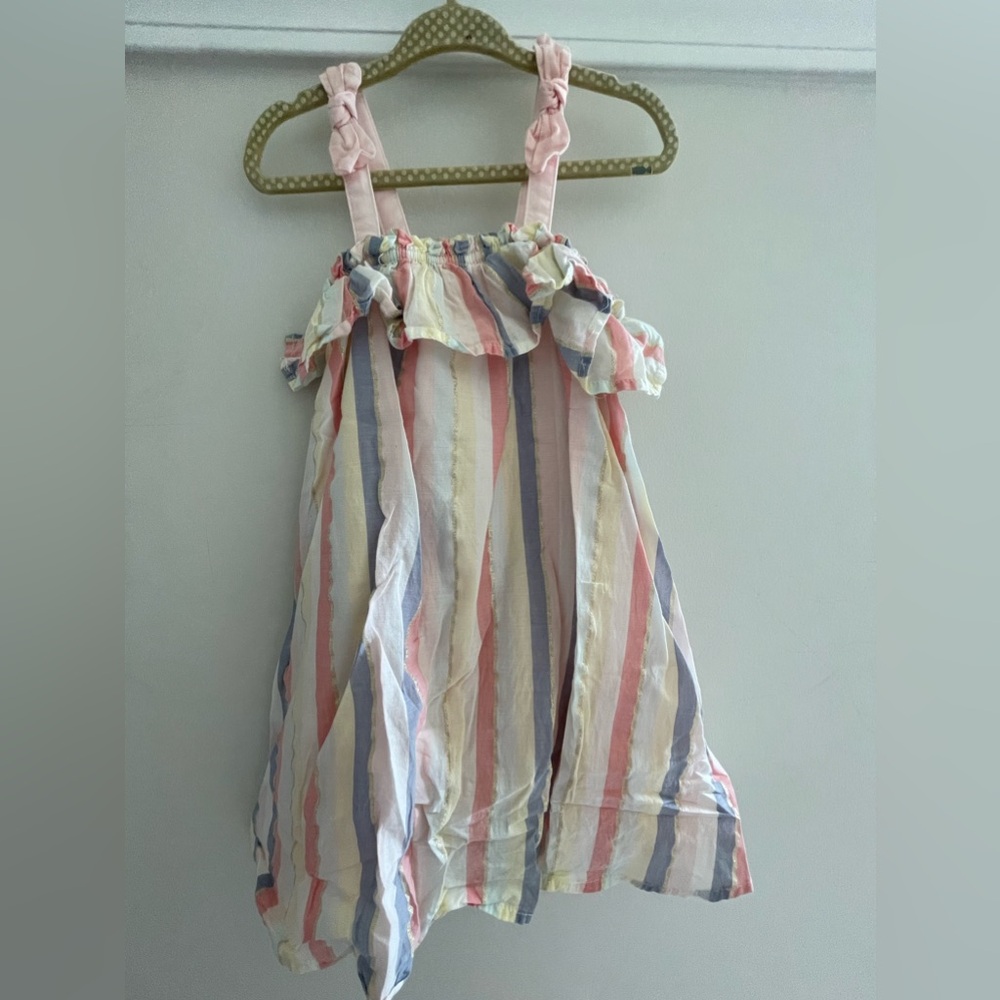 Tahari Toddler Girls Pink Stripe Dress Size 3T